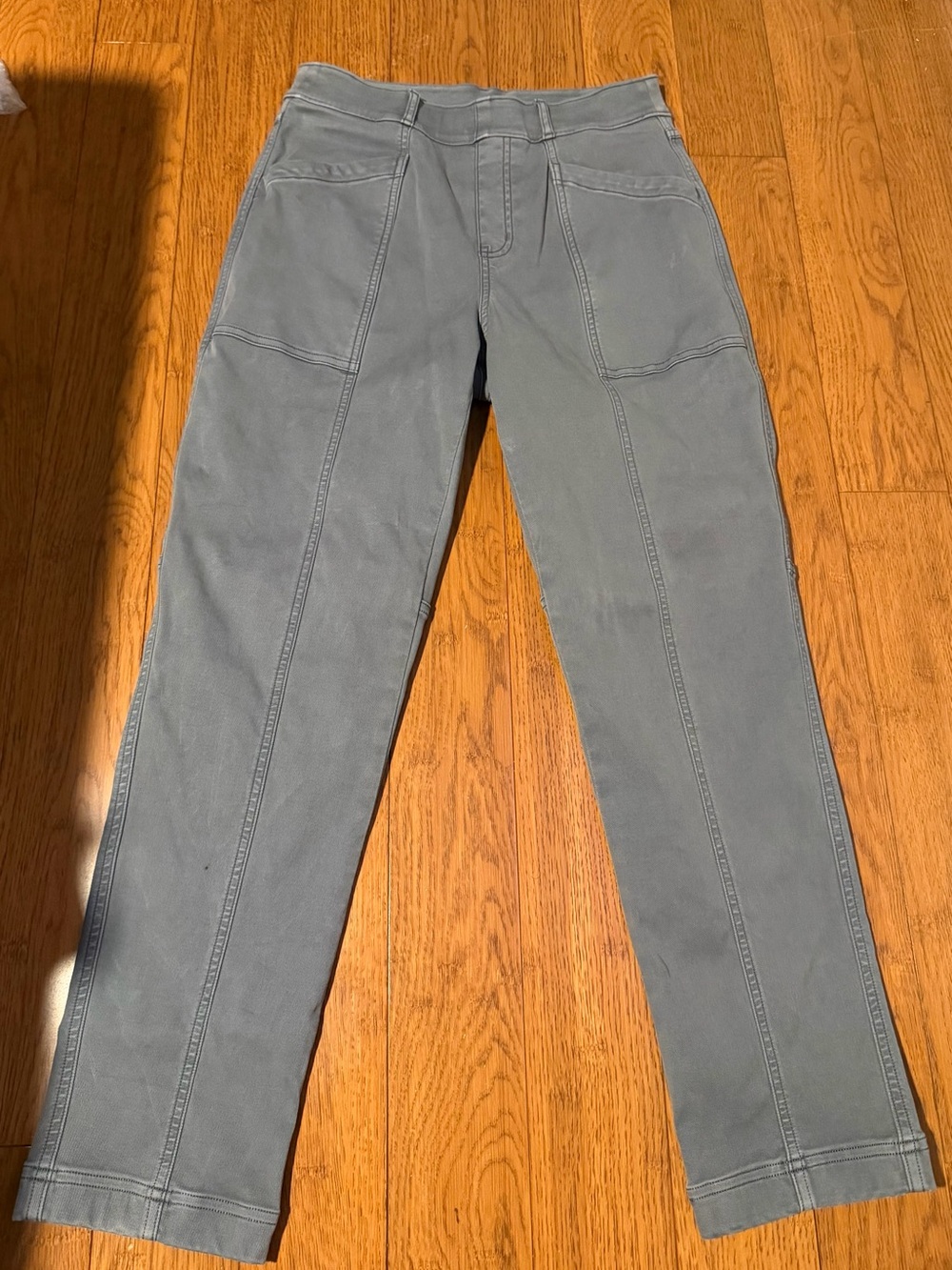 SPANX  Gray Straight-Leg Jeans